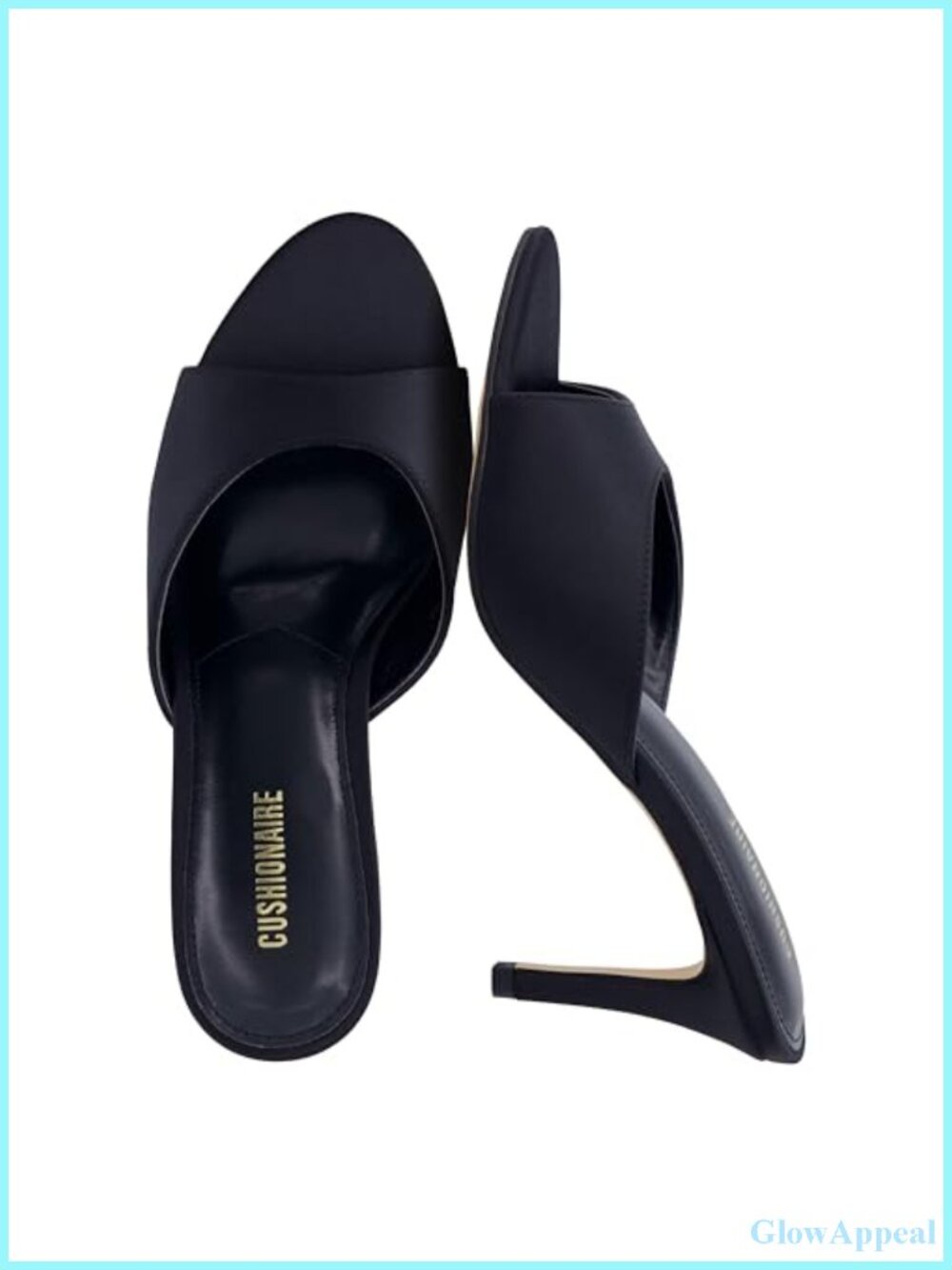 CUSHIONAIRE Elle Pointed Heel Sandal Open Toe Stiletto Mule Women's Padded